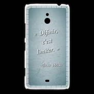 Coque Nokia Lumia 1320 Définir Turquoise Citation Oscar Wilde