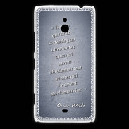 Coque Nokia Lumia 1320 Gens attrayants Bleu Citation Oscar Wilde