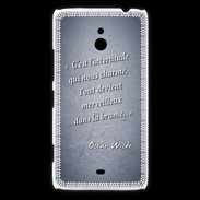 Coque Nokia Lumia 1320 Incertitude Bleu Citation Oscar Wilde