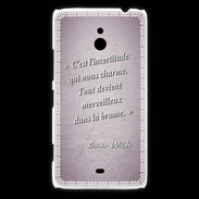 Coque Nokia Lumia 1320 Incertitude Rose Citation Oscar Wilde