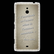 Coque Nokia Lumia 1320 Incertitude Sepia Citation Oscar Wilde