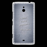 Coque Nokia Lumia 1320 Aimer Bleu Citation Oscar Wilde