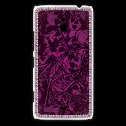 Coque Nokia Lumia 1320 Skull and bones Rose