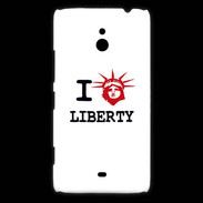 Coque Nokia Lumia 1320 I love Liberty