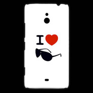 Coque Nokia Lumia 1320 I love Lunette Fun 2