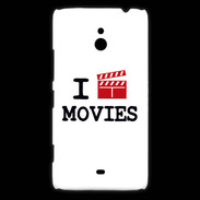 Coque Nokia Lumia 1320 I love Movies
