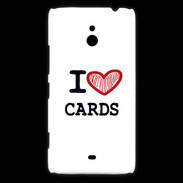 Coque Nokia Lumia 1320 I love Poker Heart