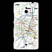 Coque Nokia Lumia 1320 Plan de métro de Paris