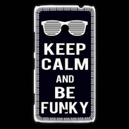 Coque Nokia Lumia 1320 Keep Calm Funky Noir