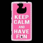 Coque Nokia Lumia 1320 Keep Calm Have fun Rose