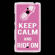 Coque Nokia Lumia 1320 Keep Calm Ride on Rose