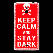 Coque Nokia Lumia 1320 Keep Calm Stay dark Rouge