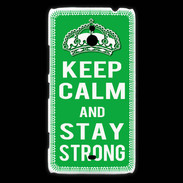 Coque Nokia Lumia 1320 Keep Calm Stay strong Vert
