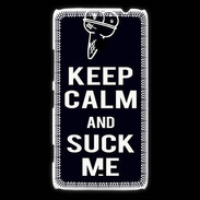 Coque Nokia Lumia 1320 Keep Calm Suck me Noir