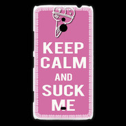 Coque Nokia Lumia 1320 Keep Calm Suck me Rose