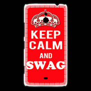 Coque Nokia Lumia 1320 Keep Calm Swag Rouge