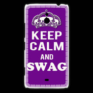 Coque Nokia Lumia 1320 Keep Calm Swag Violet