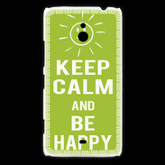 Coque Nokia Lumia 1320 Keep Calm Be Happy Vert pomme