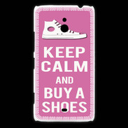 Coque Nokia Lumia 1320 Keep Calm Buy Shoes Rose