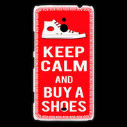 Coque Nokia Lumia 1320 Keep Calm Buy Shoes Rouge
