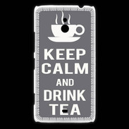 Coque Nokia Lumia 1320 Keep Calm Drink Tea Gris