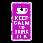 Coque Nokia Lumia 1320 Keep Calm Drink Tea Violet