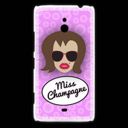 Coque Nokia Lumia 1320 Miss Champagne Chatain
