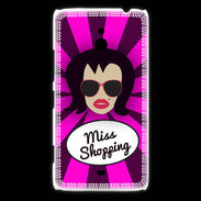Coque Nokia Lumia 1320 Miss Shopping Brune