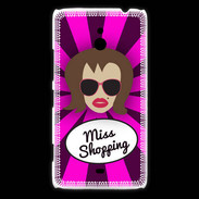 Coque Nokia Lumia 1320 Miss Shopping Chatain