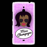 Coque Nokia Lumia 1320 Miss Champagne Black