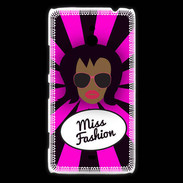 Coque Nokia Lumia 1320 Miss Fashion Black