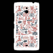 Coque Nokia Lumia 1320 Adishatz All Over Rugby YM