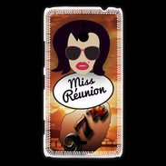 Coque Nokia Lumia 1320 Miss Réunion Brune