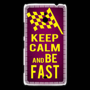 Coque Nokia Lumia 1320 Keep Calm and Be Fast Rose