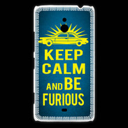 Coque Nokia Lumia 1320 Keep Calm and Be Furious Bleu