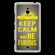 Coque Nokia Lumia 1320 Keep Calm and Be Furious Gris