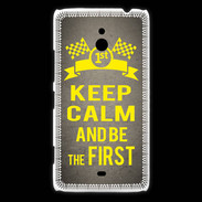Coque Nokia Lumia 1320 Keep Calm and Be the First Gris