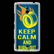 Coque Nokia Lumia 1320 Keep Calm and Burn Out Bleu