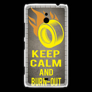 Coque Nokia Lumia 1320 Keep Calm and Burn Out Gris