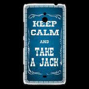 Coque Nokia Lumia 1320 Keep Calm and Take Jack Bleu