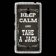 Coque Nokia Lumia 1320 Keep Calm and Take Jack Gris