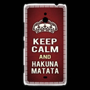 Coque Nokia Lumia 1320 Keep Calm and Hakuna Matata Rouge