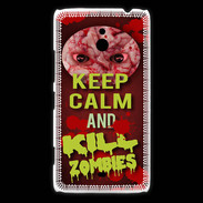 Coque Nokia Lumia 1320 Keep Calm and Kill Zombies Rouge