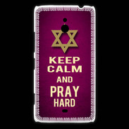 Coque Nokia Lumia 1320 Keep Calm and Pray jewish Rose