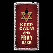 Coque Nokia Lumia 1320 Keep Calm and Pray jewish Rouge