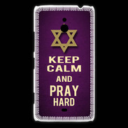 Coque Nokia Lumia 1320 Keep Calm and Pray jewish Violet