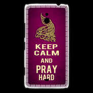 Coque Nokia Lumia 1320 Keep Calm and Pray Muslim Rose