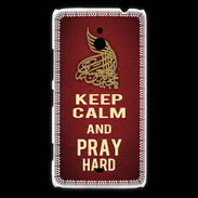 Coque Nokia Lumia 1320 Keep Calm and Pray Muslim Rouge