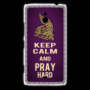 Coque Nokia Lumia 1320 Keep Calm and Pray Muslim Violet