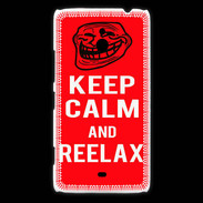 Coque Nokia Lumia 1320 Keep Calm and Reelax Rouge